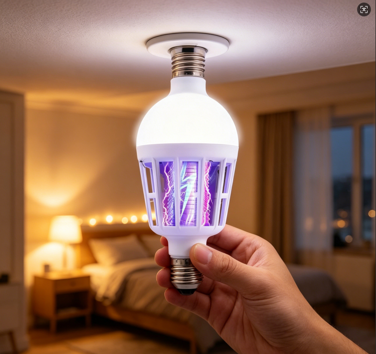 🔥New Hot Selling❤️‍🔥 LED Mosquito Killer Bulb – E27 Screw Base, Indoor/Outdoor Use