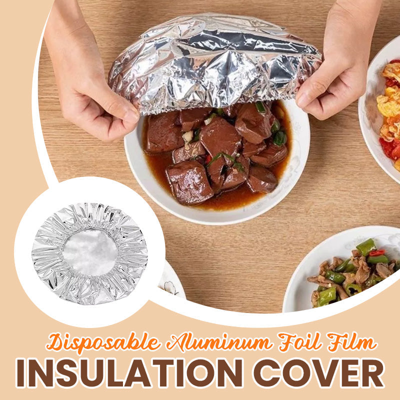 🥳2026 HOT SALE🥳💞50K+ SOLD!🥡🍲 50% OFF! Aluminum Foil Heat-Retaining Cover – Locks heat for hours, microwave safe. Reusable, eco-friendly. Keep every meal hot! ♻️✨