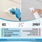 🔥LIMITED SALE 50% OFF!!💥Mold Remover Gel with Scrub Brush – Heavy Duty Mildew Stain Cleaner for Washer Gasket, Shower Caulk, Tile Grout & Bathroom