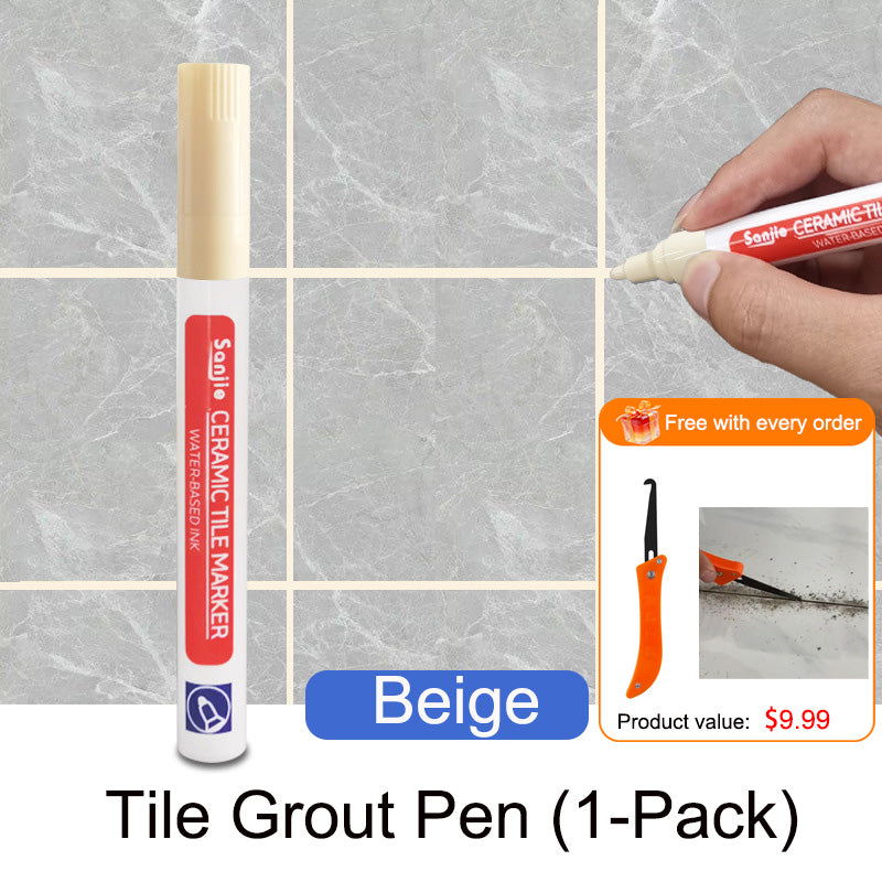 Pousbo®🖌️ Anti-Mould & Waterproof Joint Pen for Ceramic Tiles! 🧱