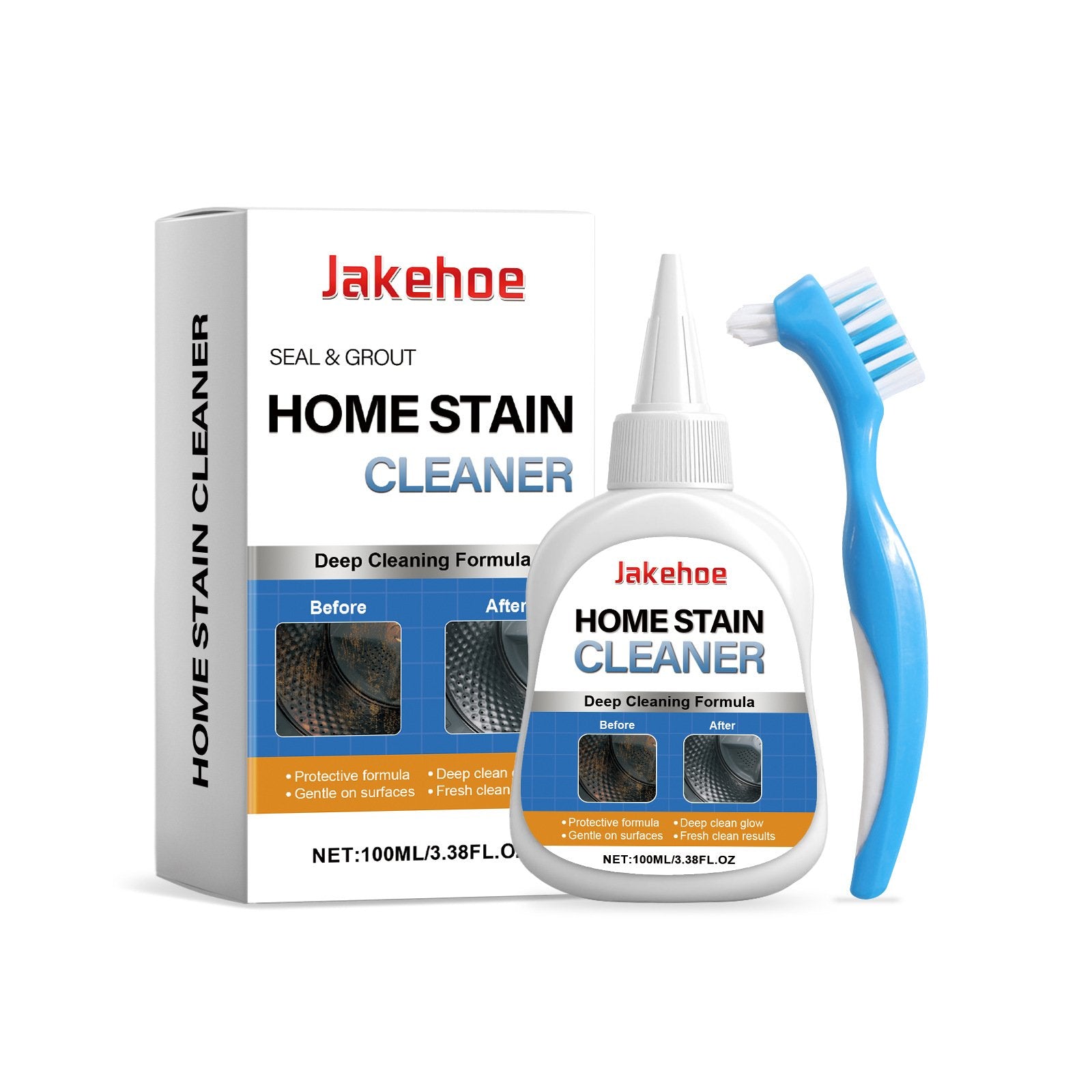 🔥LIMITED SALE 50% OFF!!💥Mold Remover Gel with Scrub Brush – Heavy Duty Mildew Stain Cleaner for Washer Gasket, Shower Caulk, Tile Grout & Bathroom