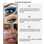 14-Pack Eyeliner Pencil Waterproof Colored Gel Liners with Metallic & Shimmer Finishes Smudge-Proof