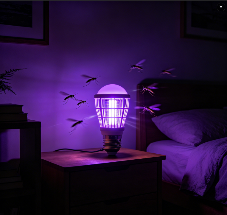 🔥New Hot Selling❤️‍🔥 LED Mosquito Killer Bulb – E27 Screw Base, Indoor/Outdoor Use