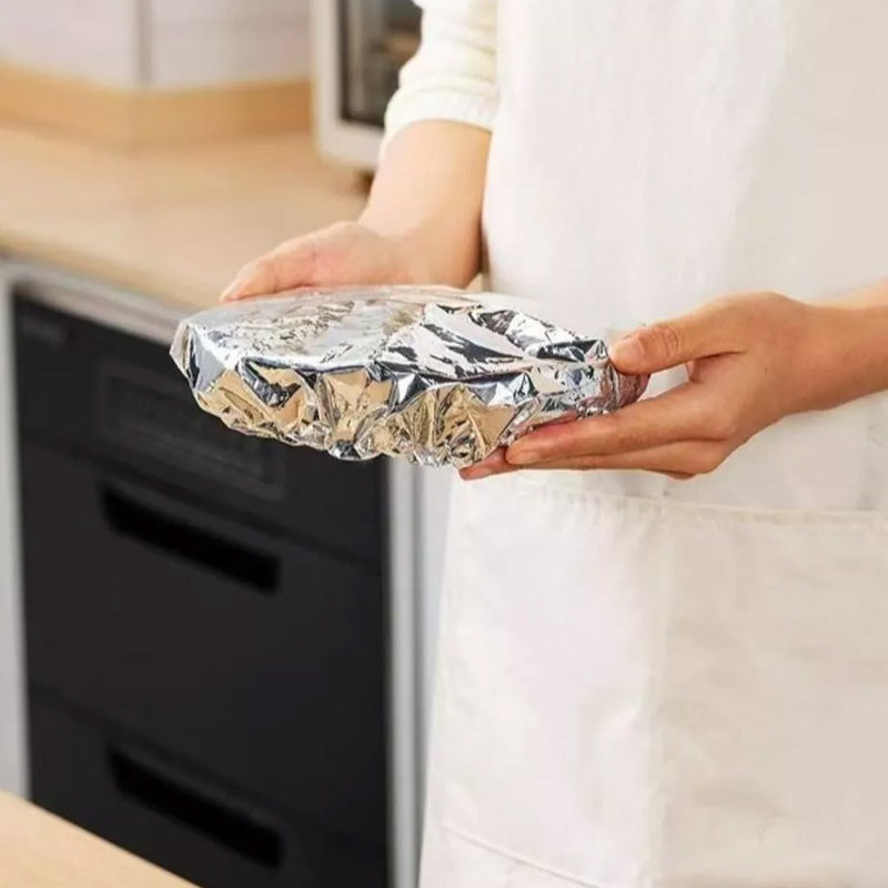🥳2026 HOT SALE🥳💞50K+ SOLD!🥡🍲 50% OFF! Aluminum Foil Heat-Retaining Cover – Locks heat for hours, microwave safe. Reusable, eco-friendly. Keep every meal hot! ♻️✨