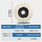 🎉BUY MORE GET MORE FREE🎁Wool Felt Flap Polishing Disc