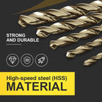 🔥Limited time 50% OFF!🔧 High-efficiency tool favored by veteran craftsmen!Factory Outlet-99pcs Titanium Coated Drill Bit Set