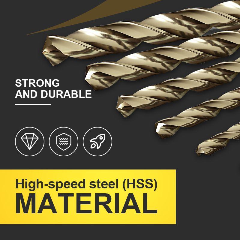 🔥Limited time 50% OFF!🔧 High-efficiency tool favored by veteran craftsmen!Factory Outlet-99pcs Titanium Coated Drill Bit Set