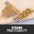 🔥Limited time 50% OFF!🔧 High-efficiency tool favored by veteran craftsmen!Factory Outlet-99pcs Titanium Coated Drill Bit Set