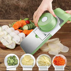 📢 50% OFF NOW! 🔪 Multifunctional Kitchen Chopper with Hand Guard – 5 Blades, Non-Slip Base & Quick Vegetables Chopping 🥕⚠️📦