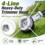⚙️ 50% OFF NOW! 🌿 Aluminum Trimmer Head – 4-Line Cutting & Universal Fit – Heavy-Duty & Easy Line Replacement 🏡