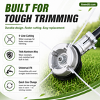 ⚙️ 50% OFF NOW! 🌿 Aluminum Trimmer Head – 4-Line Cutting & Universal Fit – Heavy-Duty & Easy Line Replacement 🏡