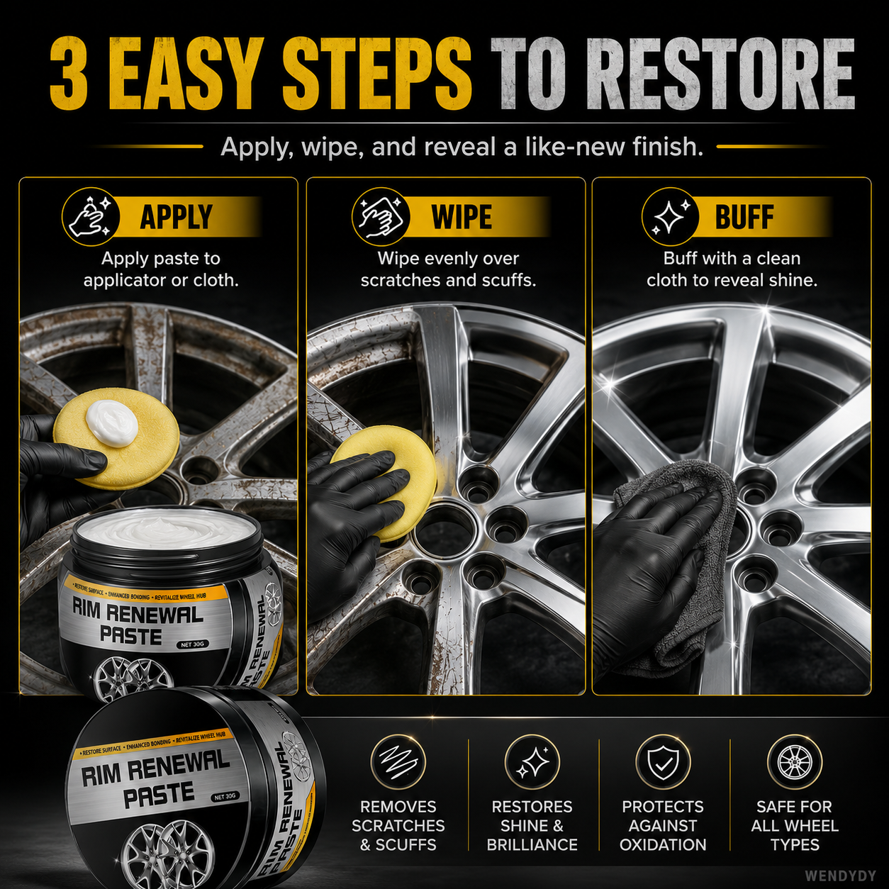 All-in-One Wheel Care & Restoration Paste