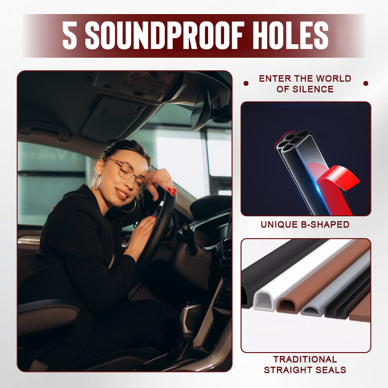 🚗 BUY 2 GET 1 FREE! 🛡️ Car Noise Reduction Rubber Seal Strip – Easy Installation, Effective Dust & Wind Noise Reduction for Doors and Windows 🔇