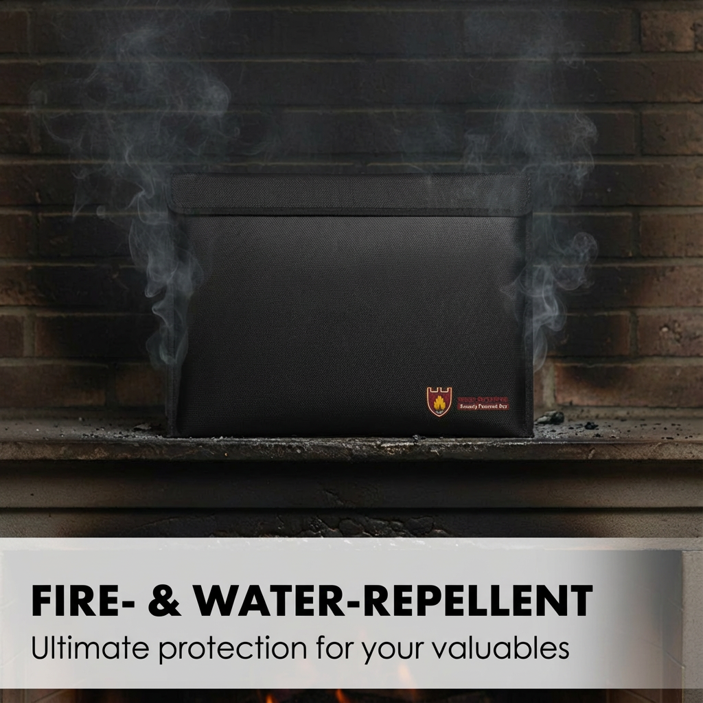 🔥💧Fireproof and Water-Resistant Document Bag