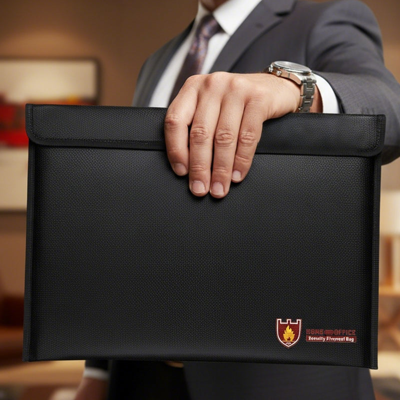 🔥💧Fireproof and Water-Resistant Document Bag