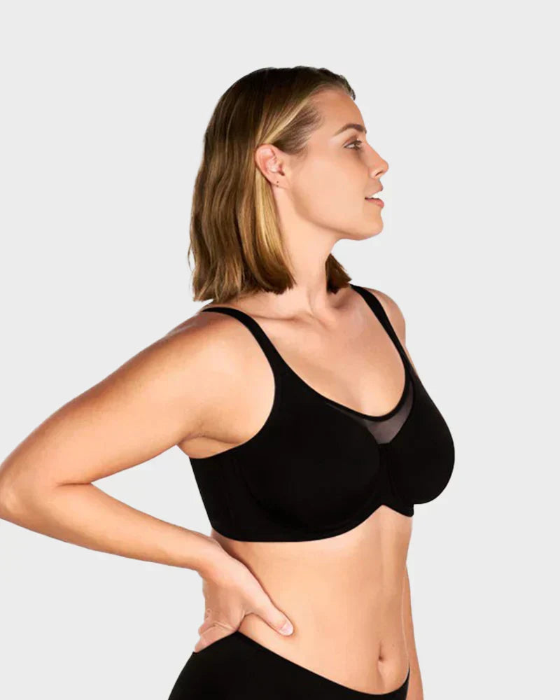 🏆 Last Day Special Price £9.77 ! 💐Women's Elegant Sheer Full Coverage Plus Size Bra