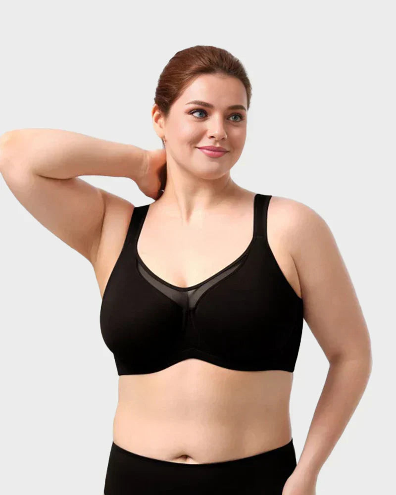 🏆 Last Day Special Price £9.77 ! 💐Women's Elegant Sheer Full Coverage Plus Size Bra