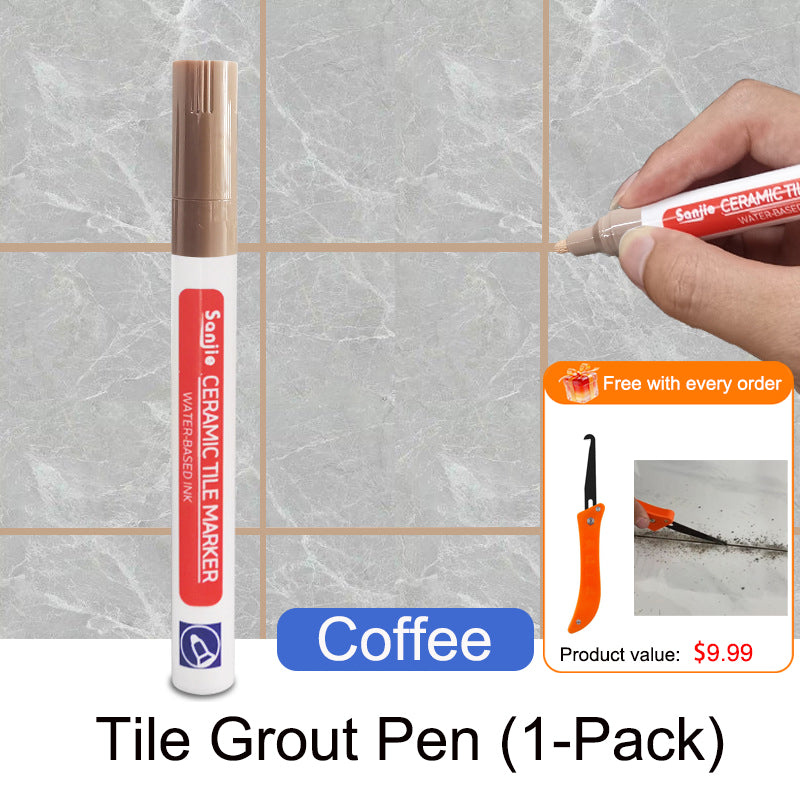 Pousbo®🖌️ Anti-Mould & Waterproof Joint Pen for Ceramic Tiles! 🧱