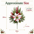 ❀Last Day 61% OFF🔥Christmas Poinsettia Planter Inserts