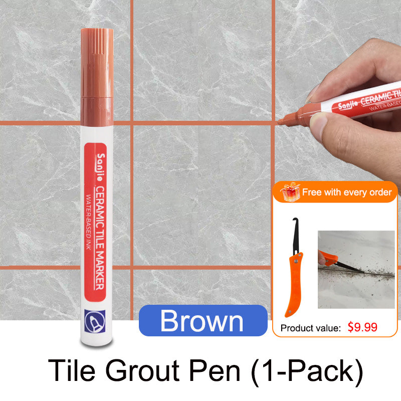 Pousbo®🖌️ Anti-Mould & Waterproof Joint Pen for Ceramic Tiles! 🧱