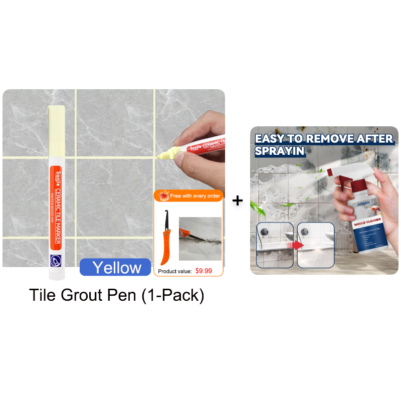 Pousbo®🖌️ Anti-Mould & Waterproof Joint Pen for Ceramic Tiles! 🧱