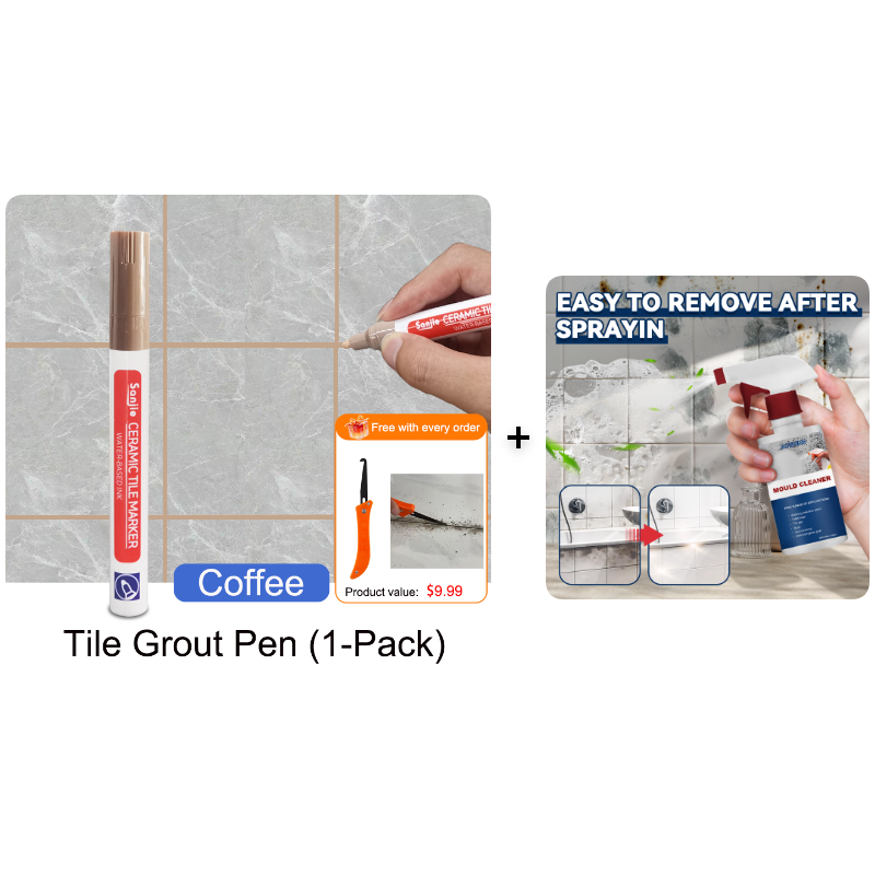 Pousbo®🖌️ Anti-Mould & Waterproof Joint Pen for Ceramic Tiles! 🧱
