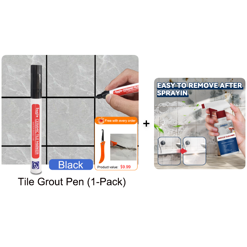 Pousbo®🖌️ Anti-Mould & Waterproof Joint Pen for Ceramic Tiles! 🧱