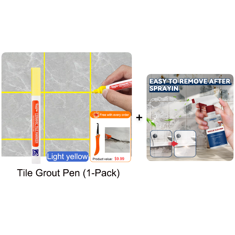 Pousbo®🖌️ Anti-Mould & Waterproof Joint Pen for Ceramic Tiles! 🧱