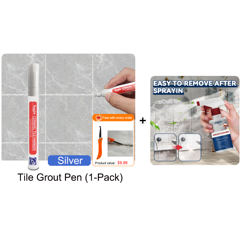 Pousbo®🖌️ Anti-Mould & Waterproof Joint Pen for Ceramic Tiles! 🧱