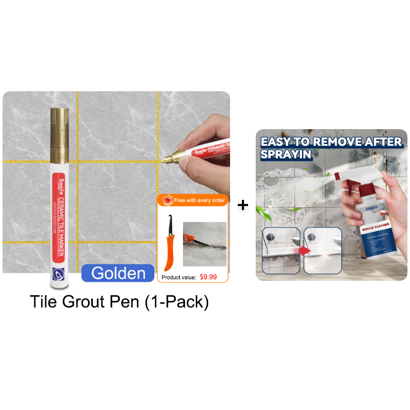 Pousbo®🖌️ Anti-Mould & Waterproof Joint Pen for Ceramic Tiles! 🧱