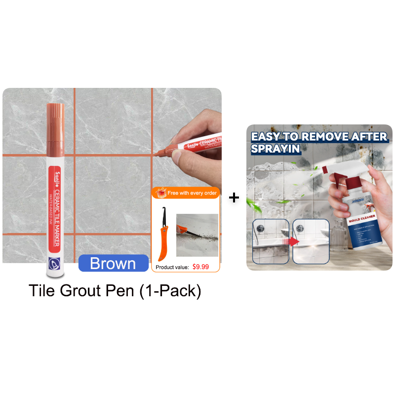 Pousbo®🖌️ Anti-Mould & Waterproof Joint Pen for Ceramic Tiles! 🧱