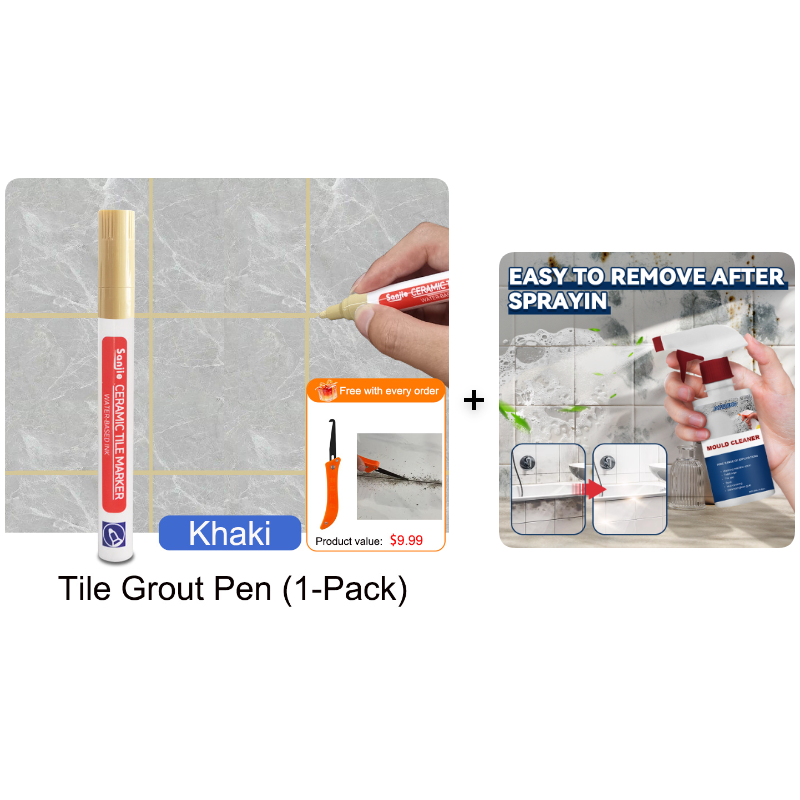 Pousbo®🖌️ Anti-Mould & Waterproof Joint Pen for Ceramic Tiles! 🧱