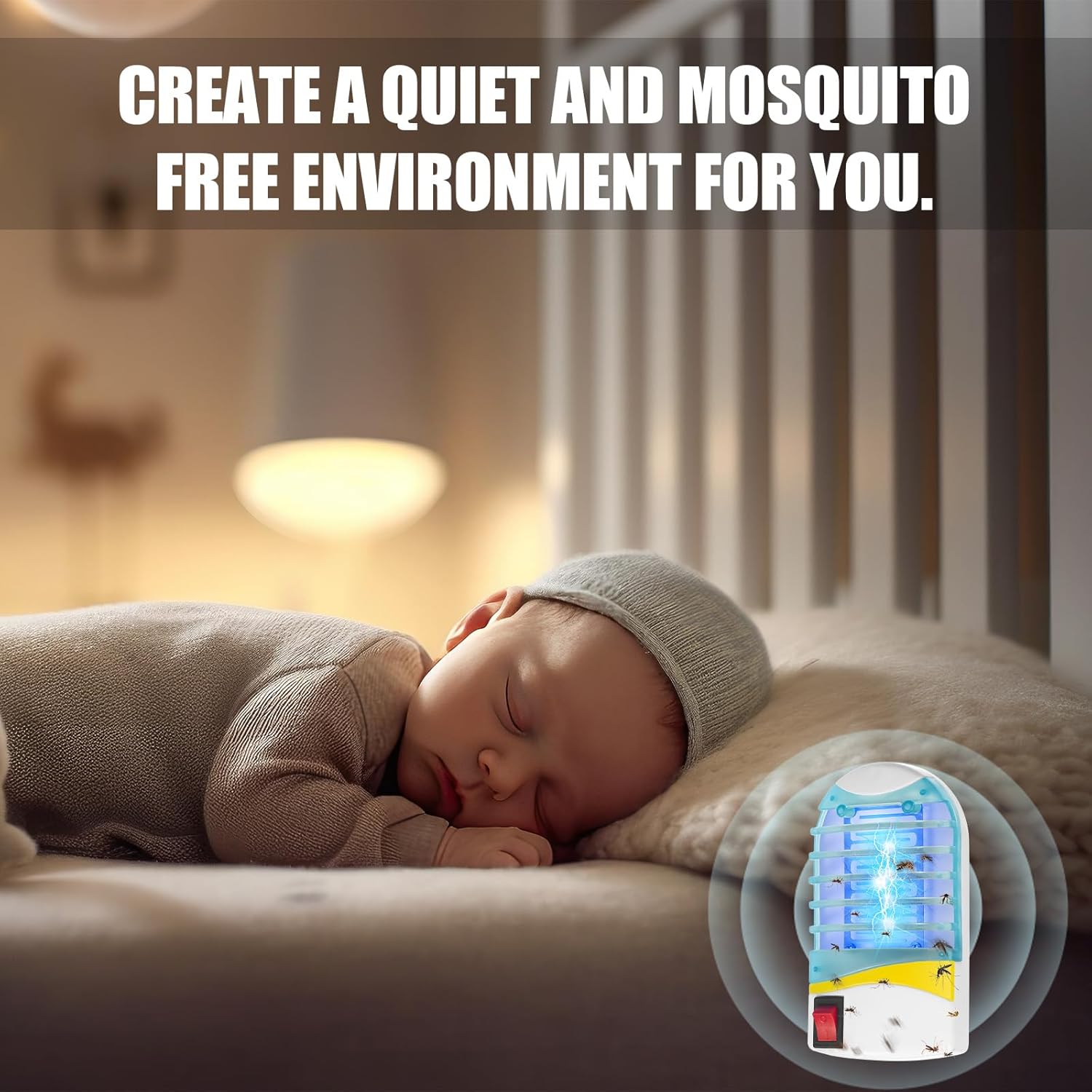 🔥LED Blue Light Trap Household Mosquito Killer Lamp