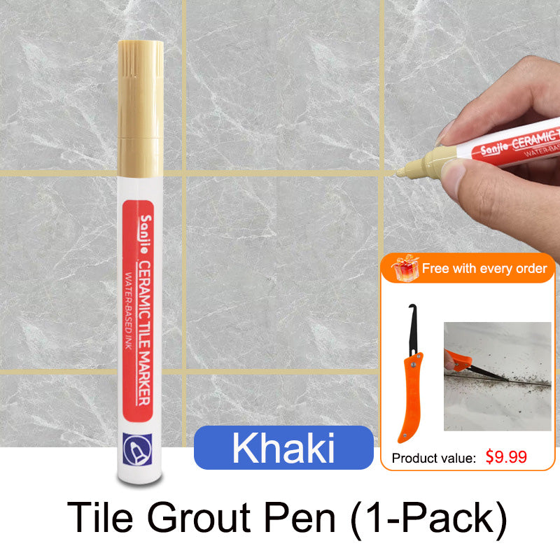Pousbo®🖌️ Anti-Mould & Waterproof Joint Pen for Ceramic Tiles! 🧱
