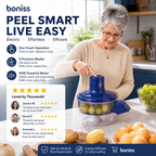 🥔 50% OFF! 🔪 Automatic electric peeler – Cordless & multifunctional – Peels fruit, vegetables & garlic – ideal for potatoes, apples & grapes – safe, fast & effortless 🍎✨
