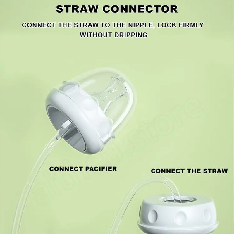 Professional Safe Silicone Bottle with Extended Straw