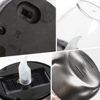 6Pack Solar Power Tea Lights Outdoor Flameless Flicker IP65 Waterproof Table Lamp LED Candles with Dusk to Dawn Sensor for Lantern Garden Camping Party Home Decorations Warm Color