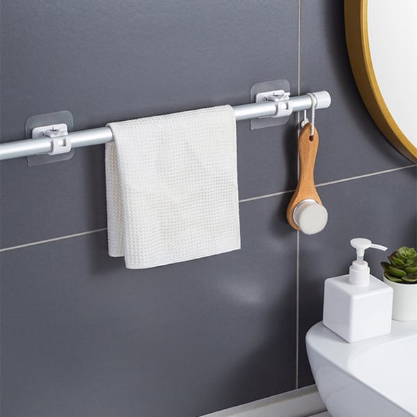 🔥Nail-Free Adjustable Curtain Rod Hooks