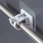 🔥Nail-Free Adjustable Curtain Rod Hooks