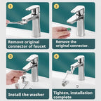 ⏳Limited-time 50% off⏰1440° splash-proof and universally rotatable faucet adapter 🚰✨