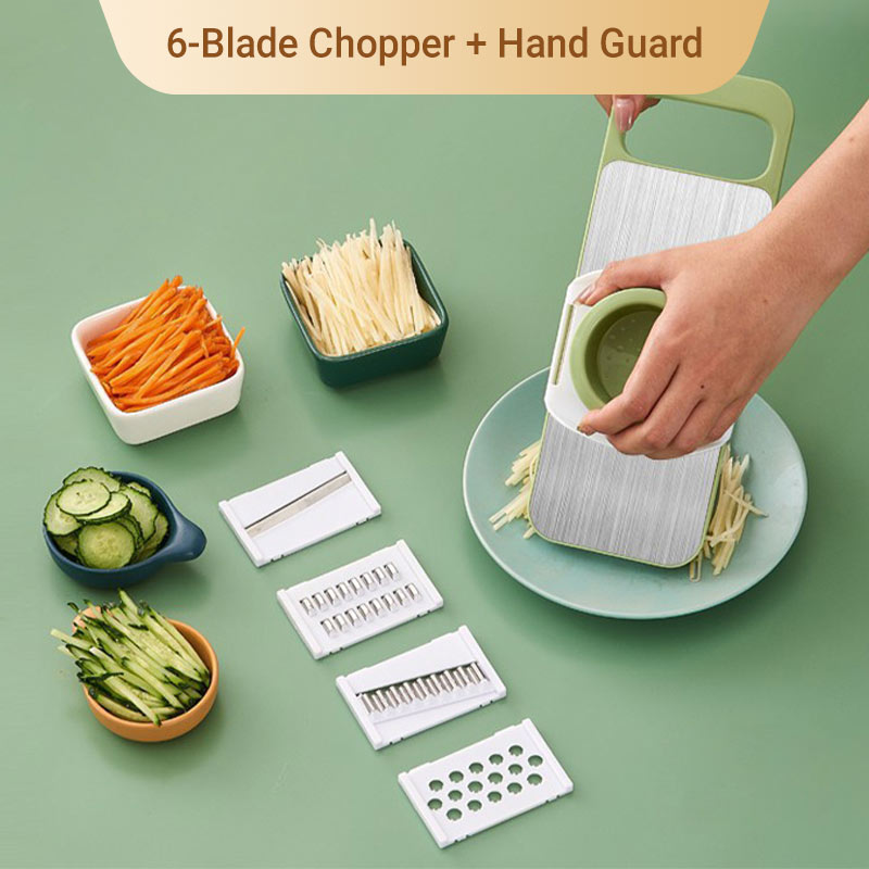 📢 50% OFF NOW! 🔪 Multifunctional Kitchen Chopper with Hand Guard – 5 Blades, Non-Slip Base & Quick Vegetables Chopping 🥕⚠️📦