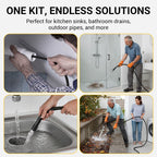High-Pressure Sewer Jetter Hose with Nozzle