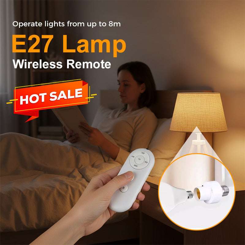 Wireless Remote Control E27 Lamp Holder Socket Kit