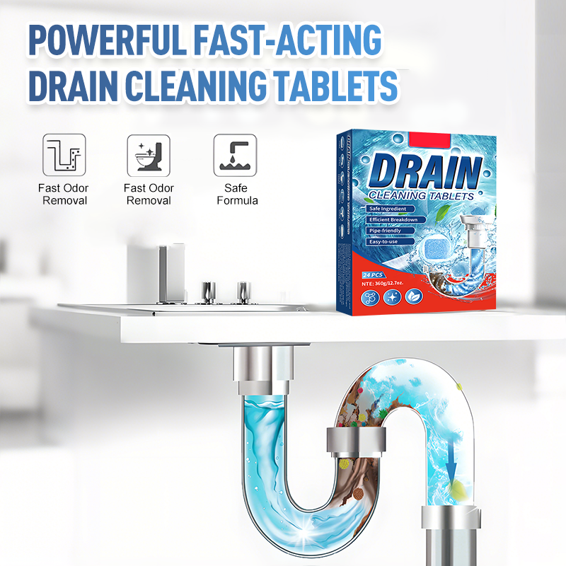 ✨ BUY 2 GET 1 FREE! 🚰 Pipe Unclogging Tablets – Fast-Acting Blockage Remover – Safe for pipes, removes hair & grease – no damage to plumbing 🔧
