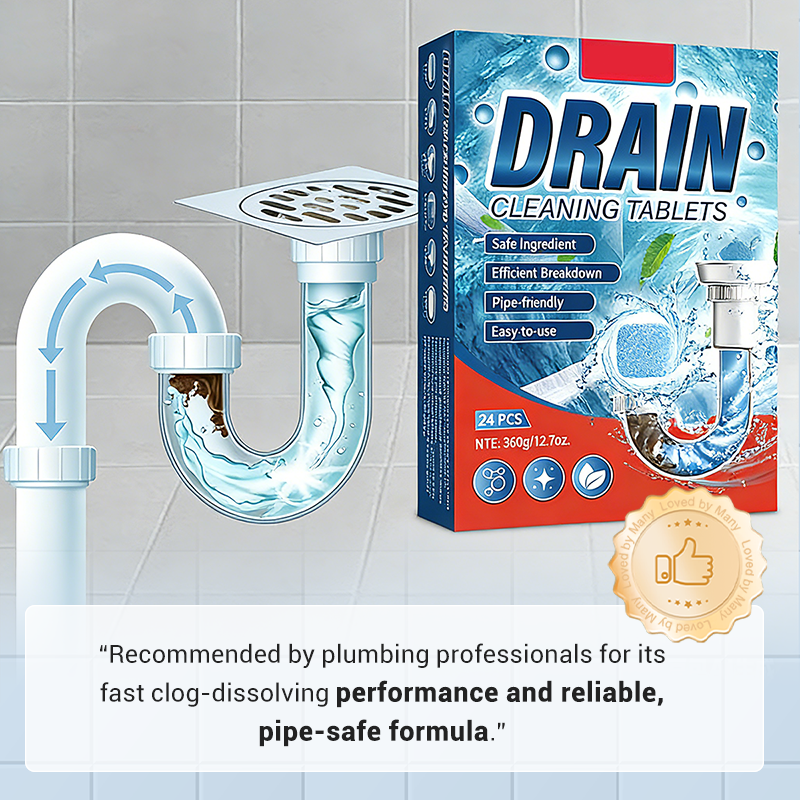 ✨ BUY 2 GET 1 FREE! 🚰 Pipe Unclogging Tablets – Fast-Acting Blockage Remover – Safe for pipes, removes hair & grease – no damage to plumbing 🔧