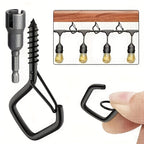 🛠️50% OFF NOW! 🔒 20Pcs Square Snap Clips Hooks – Secure Lock, Versatile & Durable for Bonsai, Lights & Decor ✨
