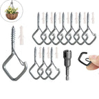 🛠️50% OFF NOW! 🔒 20Pcs Square Snap Clips Hooks – Secure Lock, Versatile & Durable for Bonsai, Lights & Decor ✨