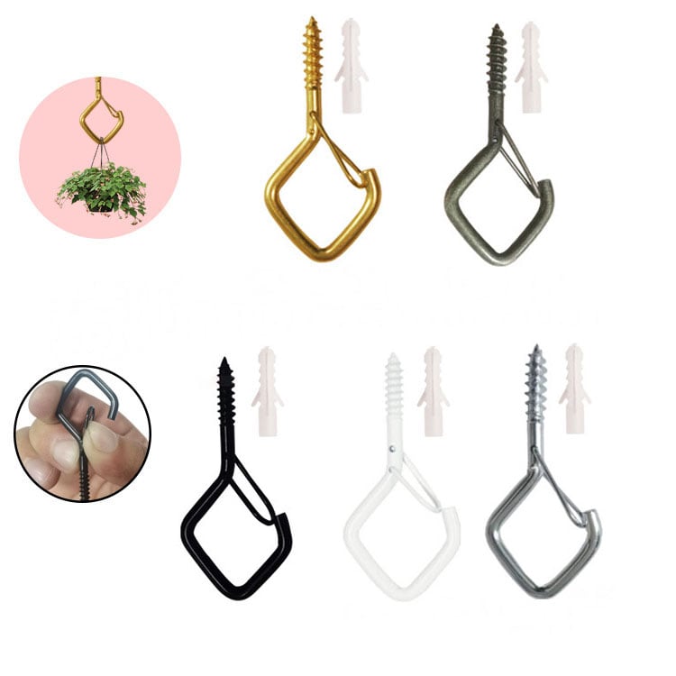 🛠️50% OFF NOW! 🔒 20Pcs Square Snap Clips Hooks – Secure Lock, Versatile & Durable for Bonsai, Lights & Decor ✨