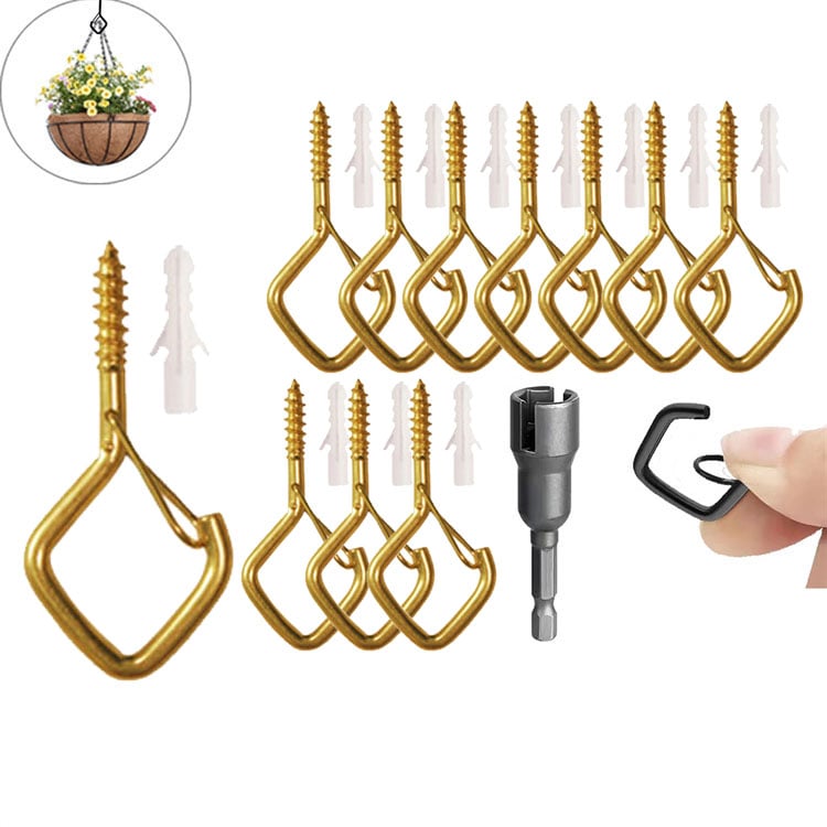 🛠️50% OFF NOW! 🔒 20Pcs Square Snap Clips Hooks – Secure Lock, Versatile & Durable for Bonsai, Lights & Decor ✨