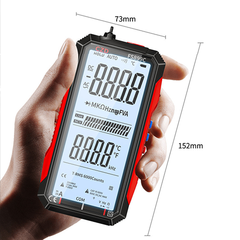 🔧 50% OFF NOW! ⚡ USB Rechargeable Digital Multimeter – Auto-Ranging, LCD Backlight & Portable Design 📏